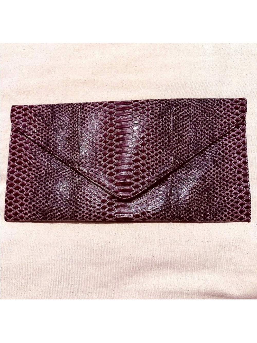 Vintage | Bag | Faux Croc Leather Clutch